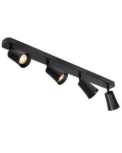 Alvey Spotlights Black 4Lights LED Ceiling Wall Telbix Lighting