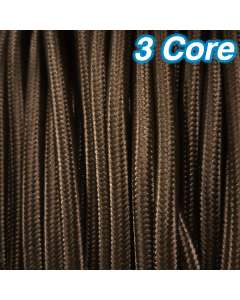 Cheap Pendants Lighting Cables Brown Fabric Cloth Cords 3 Core 240v