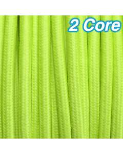 Cheap Lime Fabric Cloth Cord 2 Core Lighting Cables Pendants Lights