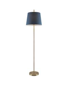 Antique Brass Dior Blue Floor Lamps Modern Lighting Telbix
