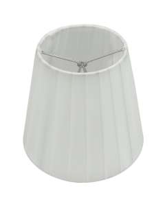 Ling Pleated White Clip-On Fabric Shades Bulbs Chandelier
