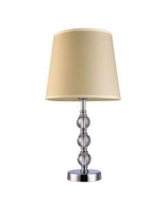 Nella Table Lamps Cheap Chrome White Lights Shades Bedroom Fabric