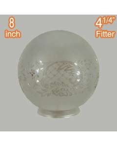 French Etching Spherical Glassware Lamps Shades Period Pendant Lights