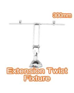 Extension Twist Action Fixture 300mm Trapeze Lighting Commercial Ceiling Shop Window Light