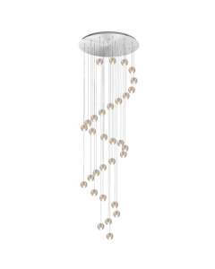 LED Ball Lights Pendants Glass Spiral Staircase Lighting Replica Bocci Omer Arbel