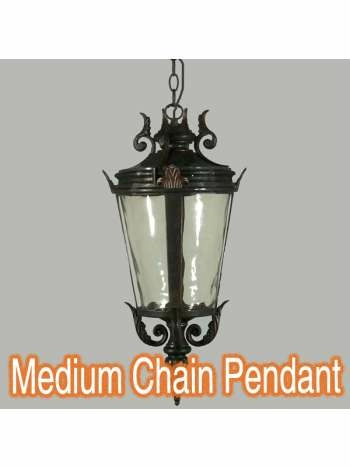 Albany Chain Lighting Traditional Large Pendants Lights Antique Bronze
