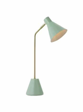 Ambia Green Table Lamps Brass Lights Desk Modern Telbix Lighting