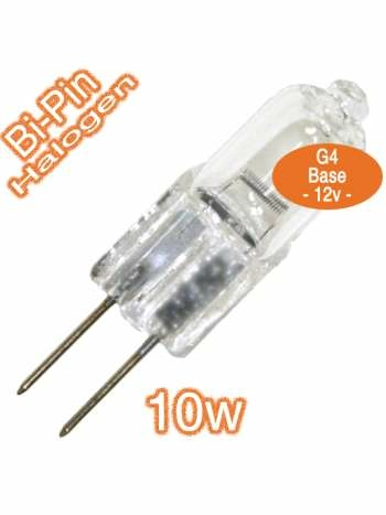 G4 Bi-Pin 10w Halogen Bulb Lamp 12v Globe