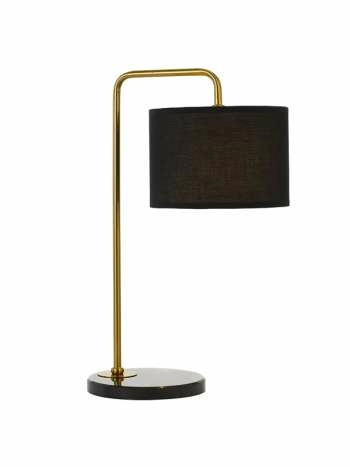 Ingrid Gold Black Table Lamp Brass Formal Modern Lights Telbix