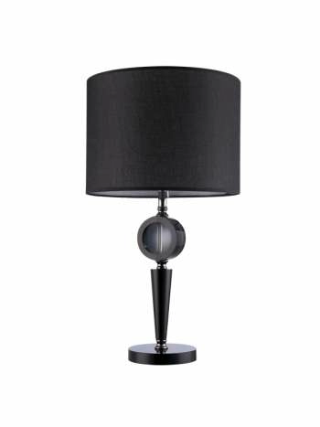 Lily Black Table Lamps Modern Lights Shades Fabric Bedroom Lighting