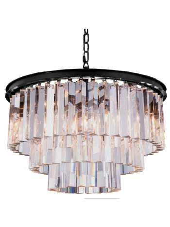 Odeon Crystal Chandelier Lights Cage Classical Lighting Lode International