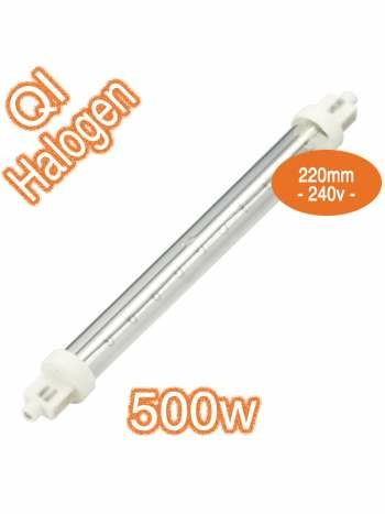 Bulbs Double Jaketed Infrared Qir Heating Lamps 500w R7s 240v 220mm Ceramic Ends
