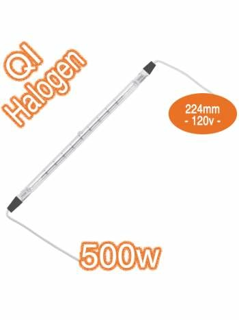 Globes 120v 500w Tubes 224mm Metal Ends With Leads Double Ended