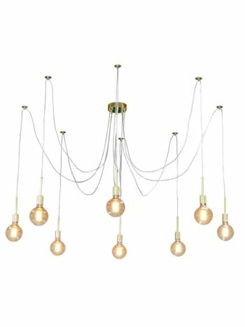 Cafe Lighting Spider Looping Ceiling Pendants Lights Gold Octopus