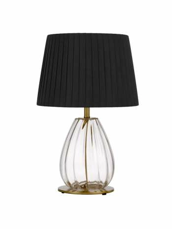 Veana Traditional Brass Table Lamps Black Antique Gold Lights Telbix Lighting
