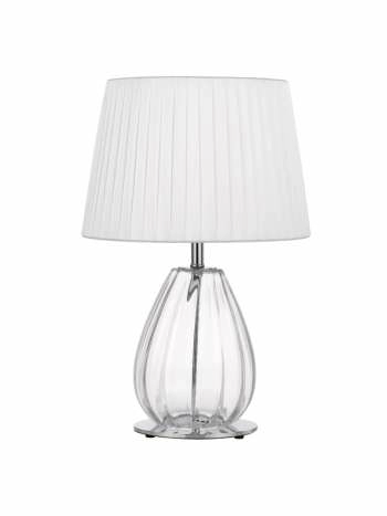 Veana Modern Table Lamps Chrome White Lights Telbix Lighting